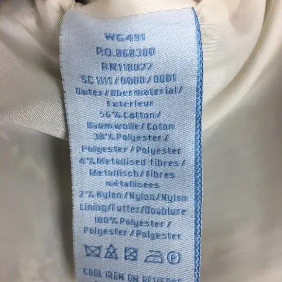 Boden Gray Metalic Pencil Skirt size 2 - Picture 7 of 7